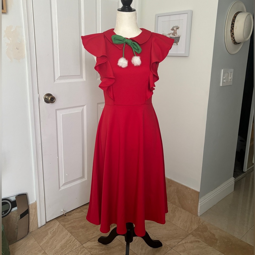 1940’s/1950’s Style Cherry Dress - Picture 2 of 6